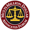 Multi-Million Dollar Advocates Forum badge